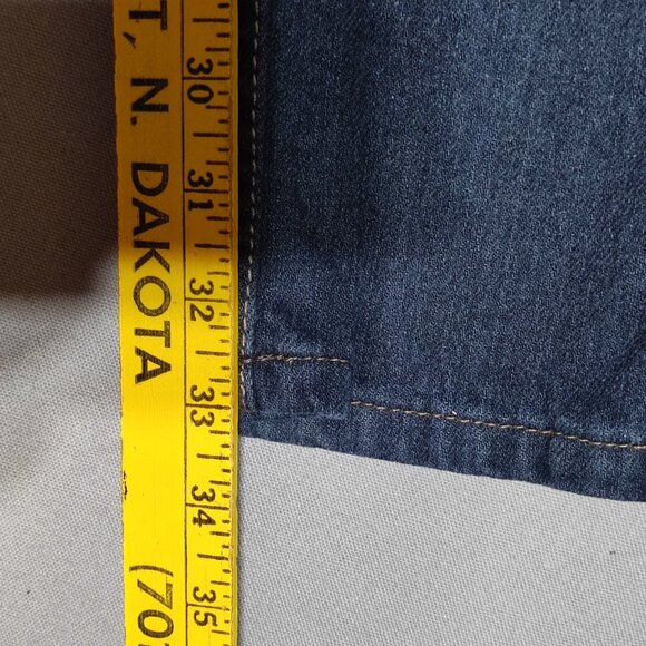 For Him London jeans men's sz 38 stone washed ink blue colour Slim Straight Fit - Picture 11 of 12